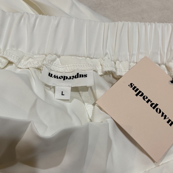 REVOLVE superdown Rachel Cargo Pant in White Size L - Picture 5 of 5